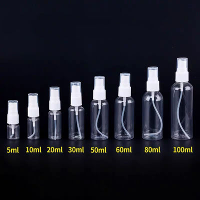 De navulbare Duidelijke Plastic Fles van de Nevelpomp, 50ml-de Fles van de Pompnevel voor Skincare-Water