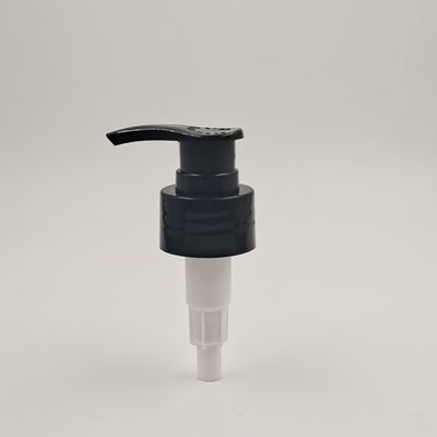 De zwart-witte Dosering van de de Flessenpomp 2cc van de Schroef Plastic 28/410mm Lotion