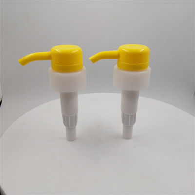 Gele Geribbelde Pomp Veilig voor kinderen Duurzame 33mm van de Sluitings4cc/t Lotion