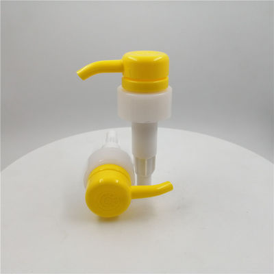 Gele Geribbelde Pomp Veilig voor kinderen Duurzame 33mm van de Sluitings4cc/t Lotion