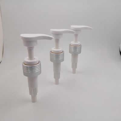 van de het Aluminiumlotion van 4cc 28mm de Vervanging van de de Flessenpomp met Zilveren Sluiting