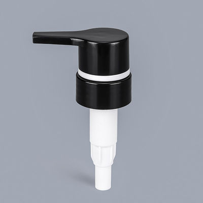 De navulbare Pomp van de Flessen Witte Plastic Zeep met Chrome rond Rand