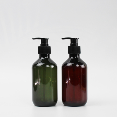 Fles van de het HUISDIEREN Plastic Shampoo van fabrikantenwholesale brown gray 300ml de Transparante Lege met Pomp GLB