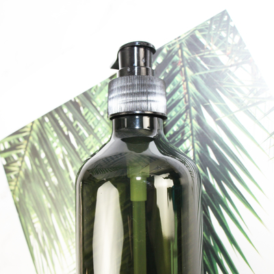 Fles van de het HUISDIEREN Plastic Shampoo van fabrikantenwholesale brown gray 300ml de Transparante Lege met Pomp GLB