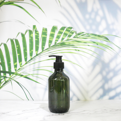 Fles van de het HUISDIEREN Plastic Shampoo van fabrikantenwholesale brown gray 300ml de Transparante Lege met Pomp GLB