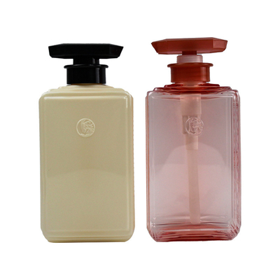 Fles van de de Lotionpomp van het druk500ml HUISDIER de Duidelijke Lege Vierkante voor Shampoo en Veredelingsmiddelflessen