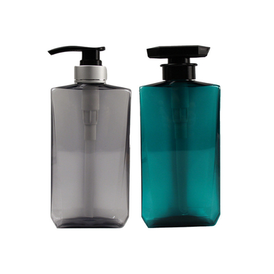 Fles van de de Lotionpomp van het druk500ml HUISDIER de Duidelijke Lege Vierkante voor Shampoo en Veredelingsmiddelflessen